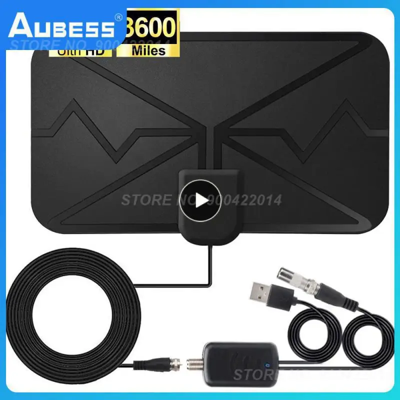 Miles Smart Tv Antenna 4K 25Db Digital Dvb-T2 1080P Antenna Con Amplificatore Booster Per Camper Barca Fuori Campeggio
