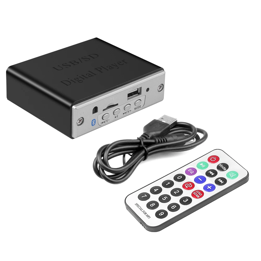 12V Bluetooth 5.0 Mp3 Decoder Car Mp3 Player Usb Decoder Board Support Wma Wav Tf Card Slot Modulo Usb Fm Con Telecomando