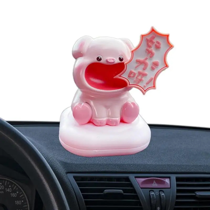 New Mini Cat Figurine Cute Sculpture Car Decor Desk Ornament Animal Figure Magnetic Awled Frog Dog Pig Cat Fragrance Box