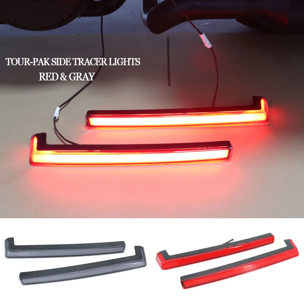 New Motorcycle Tour-Pak Side Plane Lights Tracer Per Harley Cvo Road Glide Electra Glide Cvo Tri Glide Flhtkse Limited Flhtcul