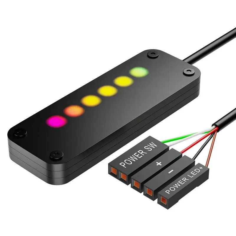 Pc Power Botten Extension Led Light Pc Power Switch Button Comodo Pulsante Di Alimentazione Pratici Accessori Per Computer Per Pc Laptop