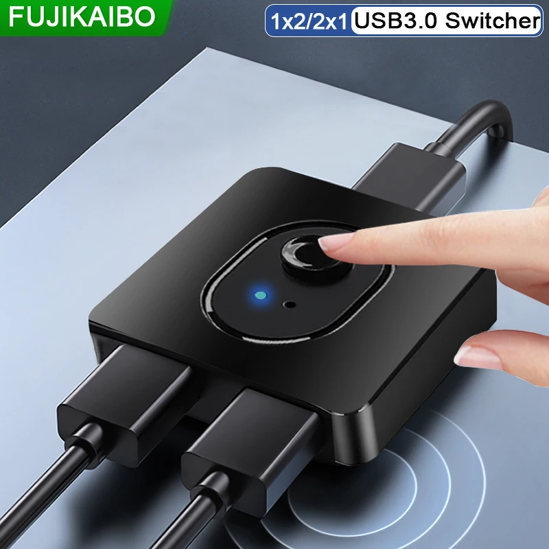 Kvm Switch Usb 3.0 Hub Bidirezionale 1X2 2X1 Adattatore Splitter Usb2.0 Per Computer Laptop Lenovo Keypad Switch Connettore Condiviso