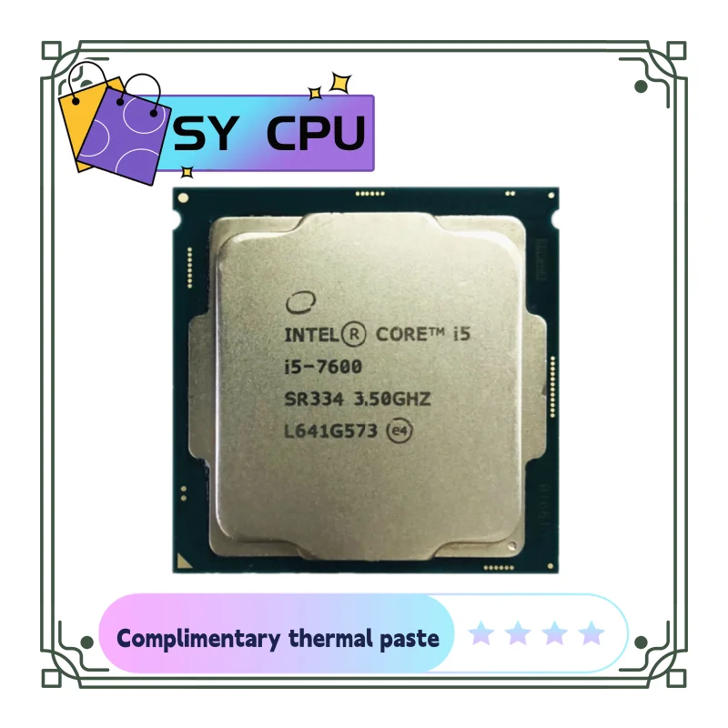 Processore Cpu Quad-Thread Intel Core I5-7600 I5 7600 3.5 Ghz Quad-Core 6M 65W Lga 1151 Chipst Ic Originale