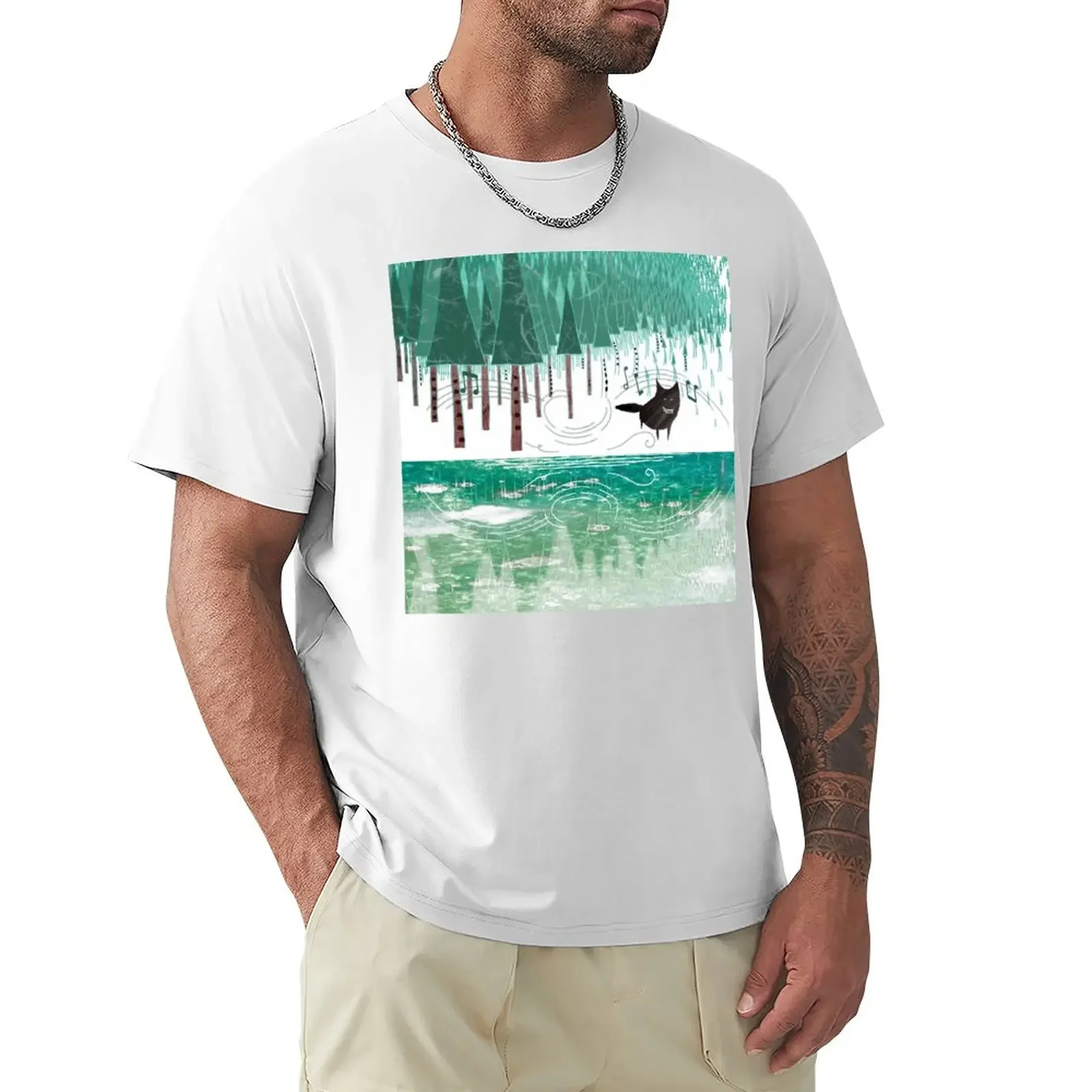 Peter And The Wolf - The Wolf T-Shirt Top Summer Top Plain Men Clothes