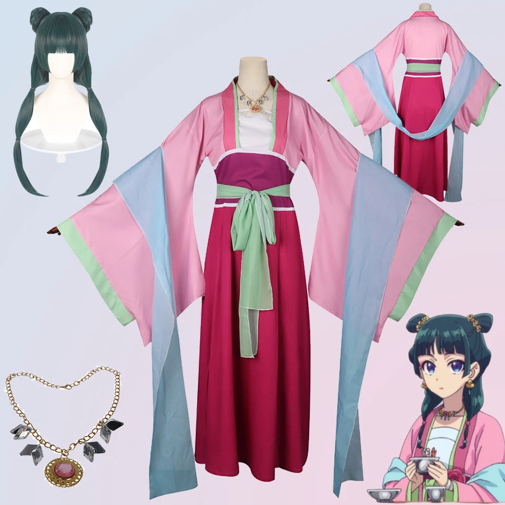 Maomao Cosplay Gioco Di Ruolo Lawn Party Suits Anime Apothecary Cosplay Diaries Costume Donna Roleplay Fancy Dress Up Party Clothes