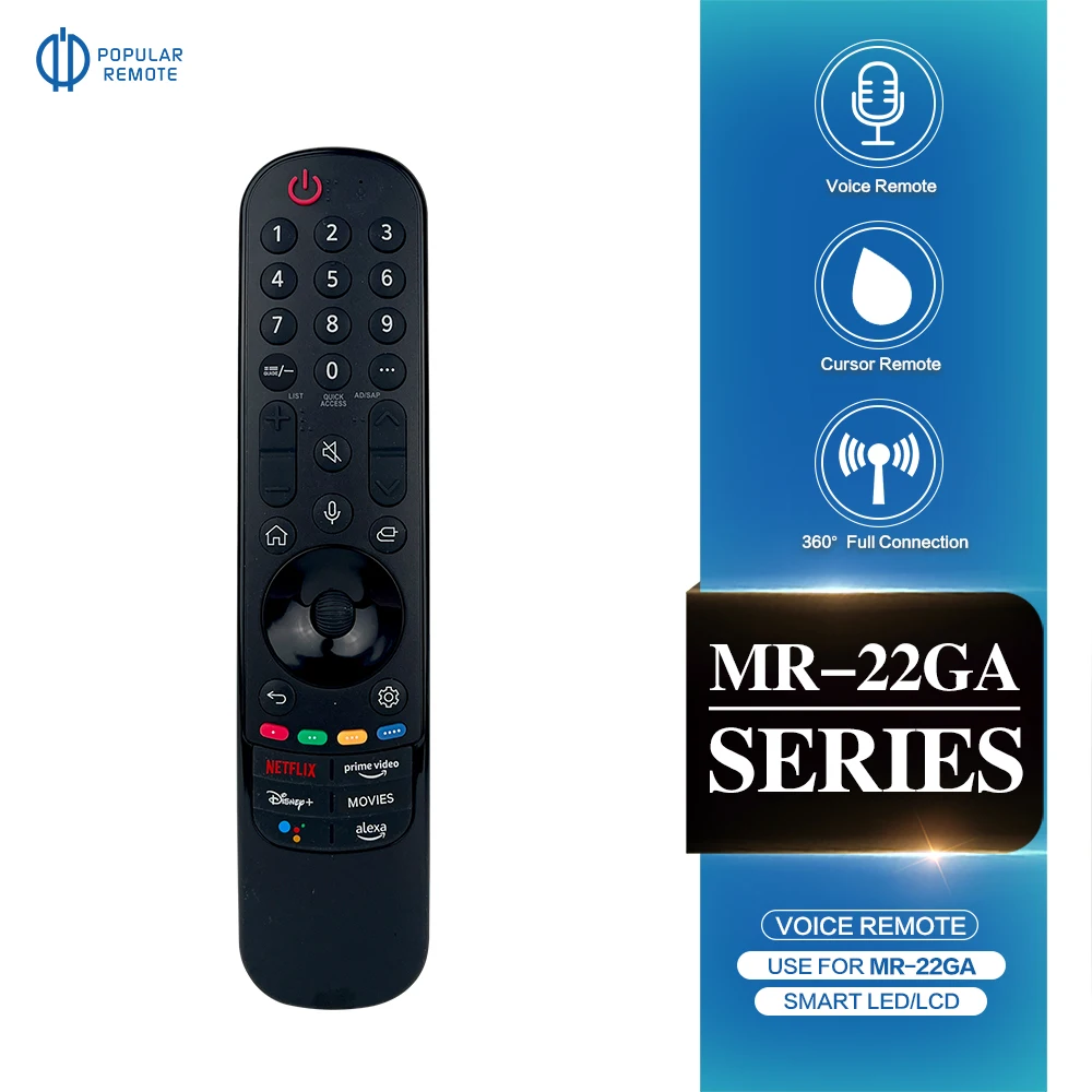 Mr22Ga Voice Magic Remote Sostituzione Per Lg Smart Tv Remote Con Smart Tv Remote Nanocell 4K 8K 2021 2022 2023 Modelli