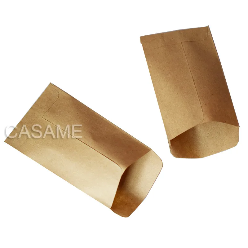 6X10Cm Sacchetti Per Biscotti 100Pc Sacchetto Di Carta Kraft Mini Busta Sacchetti Regalo Sacchetti Di Caramelle Snack Confezione Da Forno Forniture Co