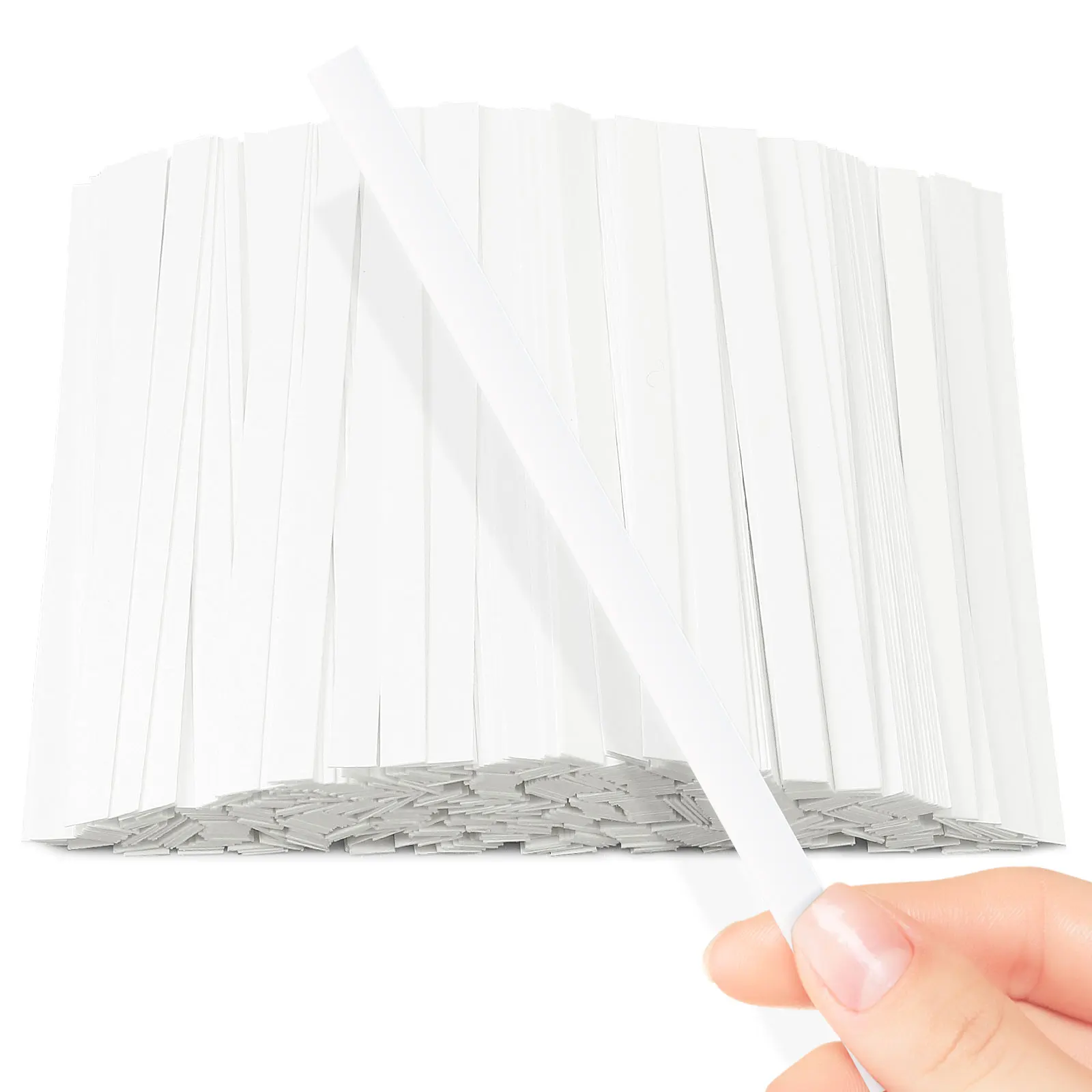 500Pcs White Outfit Bastoncini Profumati Tester Di Profumo Strisce Di Carta Kit Nastro Fragranza Profumo Oli Essenziali Tester Di Prova Striscia Di Ca