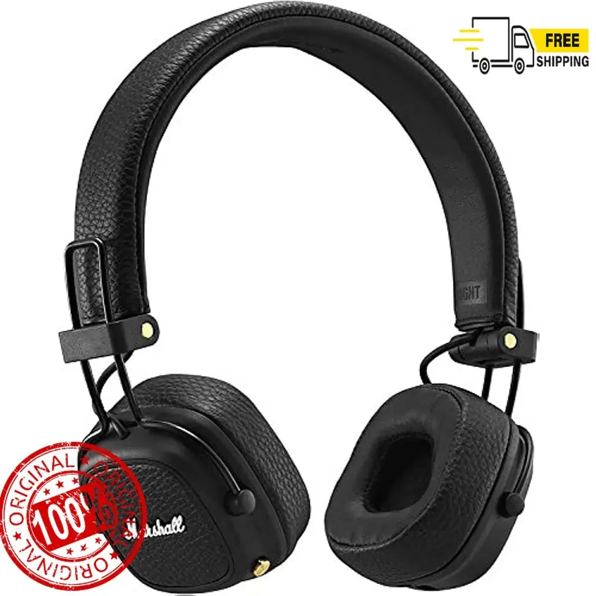 Marshall Major Iii Bluetooth Wireless On-Ear Cuffie Monitor Surround 3D Deep Bass Sport Gaming Video Headset Con Microfono