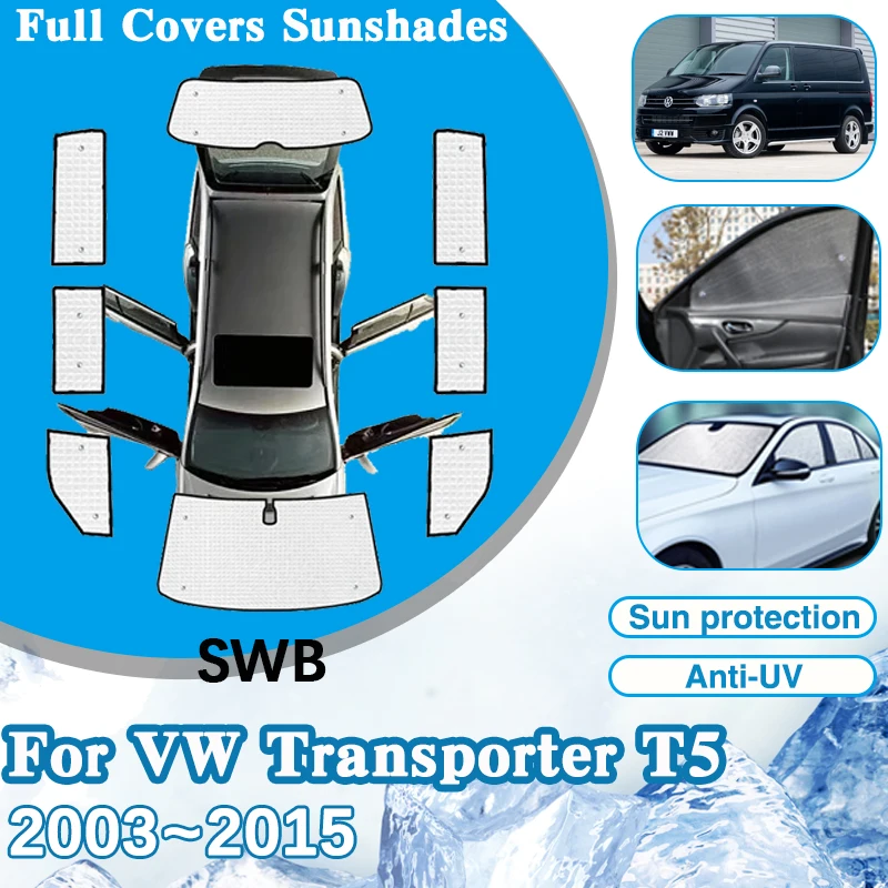 Visiera Parabrezza Auto Per Volkswagen Vw Transporter T5 2003 ~ 2015 Caravelle Multivan Full Window Anti-Uv Parasole Accessori Auto
