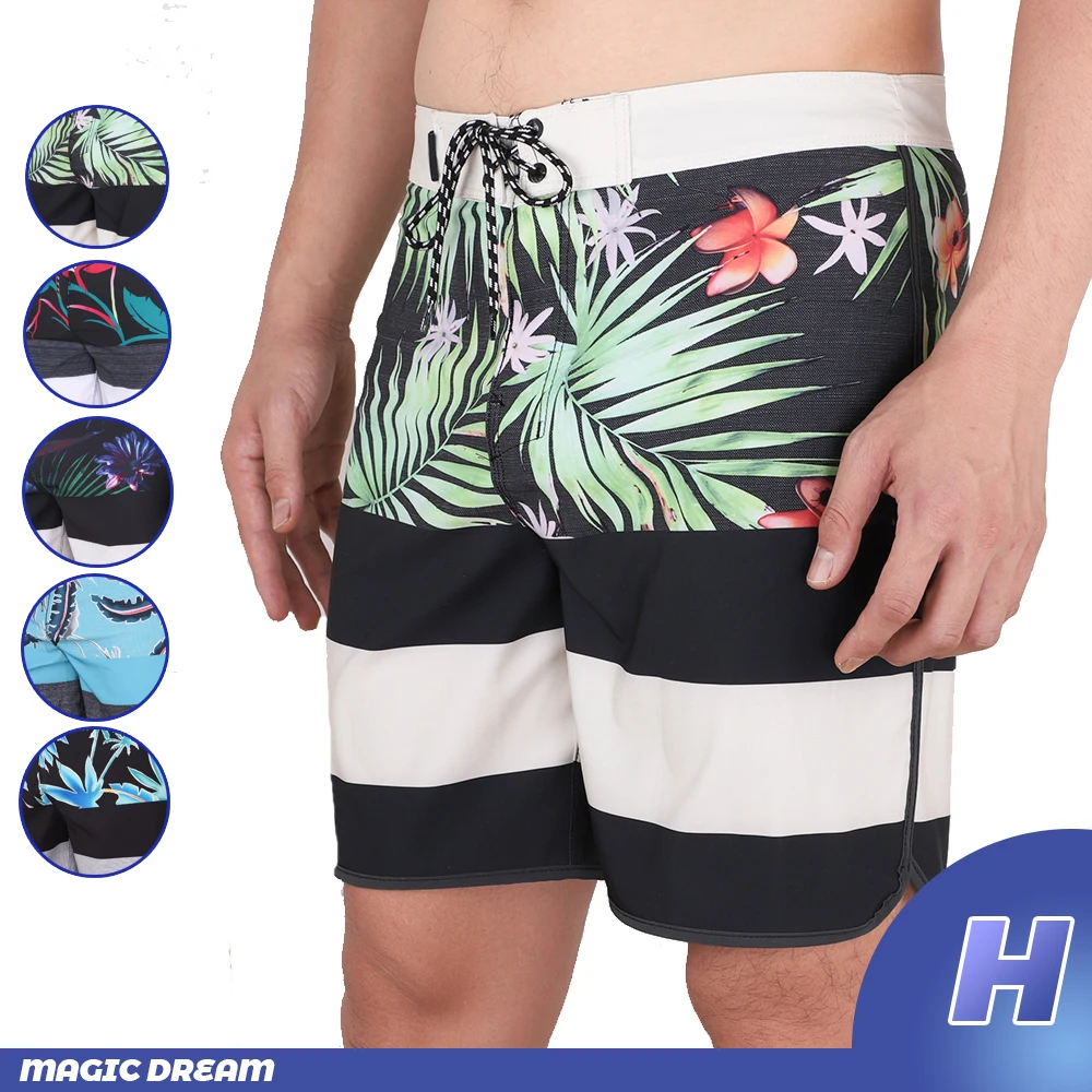 Summer Fashion Men Beach Shorts Bermuda Board Shorts Pantaloncini Da Bagno Impermeabile Quick Dry Casual Diving Swimwear Brand Short Homme