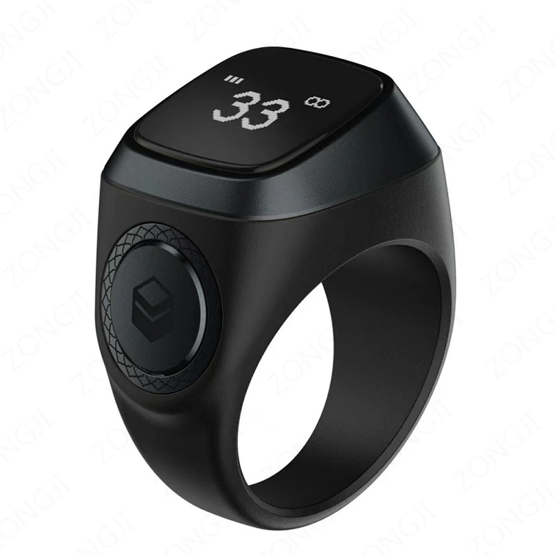 2024 Iqibla Smart Zikr Ring Elogio Tasbih Tally Contatore Digitale Elettronico Per Musulmani Tempo Di Preghiera Promemoria Vibrazione Impermeabile