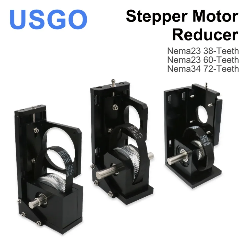Usgo Motore Passo-Passo Riduttore Nema23 38 Denti/Nema23 60 Denti/Nema34 72 Denti Per Macchina Per Incisione Laser Co2 Set Di Blocchi Motore