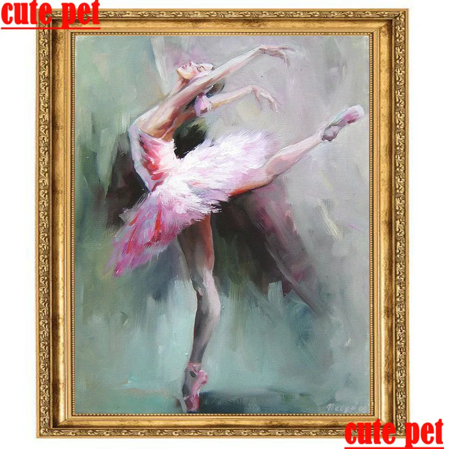 Stitch Cross Home Decor Diy Ballet Girl Wallpaper No Frame Diamond Painting Full Diamant Ricamo Mosaico Regali Home Wall Decor