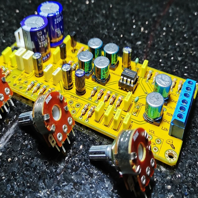 Kyyslb Ac Dual 12V ~ 15V Imitazione Britannico Nad Tone Anteriore Bordo Kit Fai Da Te Con Ne5532 Op Amp Anteriore Finito Di Bordo 8Db