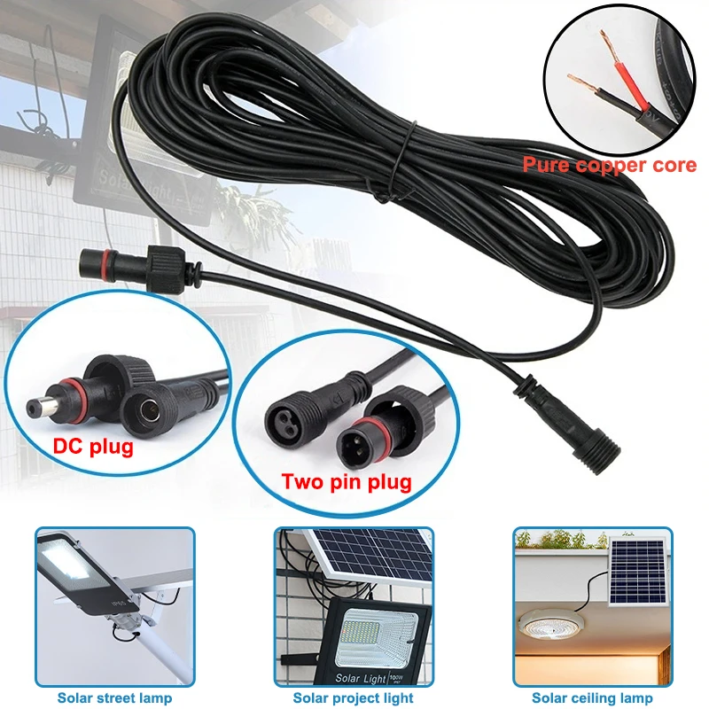 5M Solar Flood Lamp Solar Street Lamp Extension Line Led Solar Light