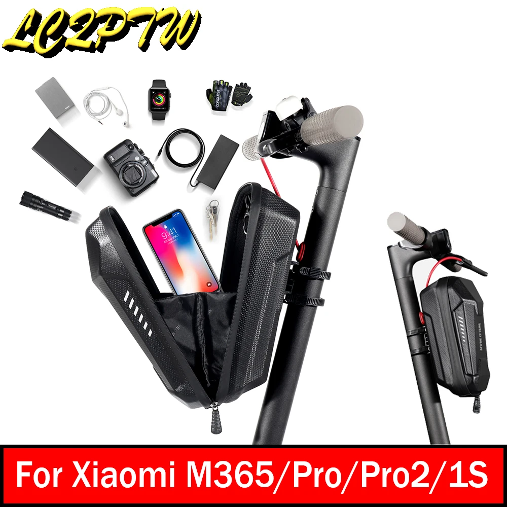Wild Man Hard Shell Borsa Portaoggetti Per Scooter Elettrico Impermeabile Per Xiaomi M365 Pro Mi3 Pro2 1S Kick Scooters Borsa Da Manubrio Stabile