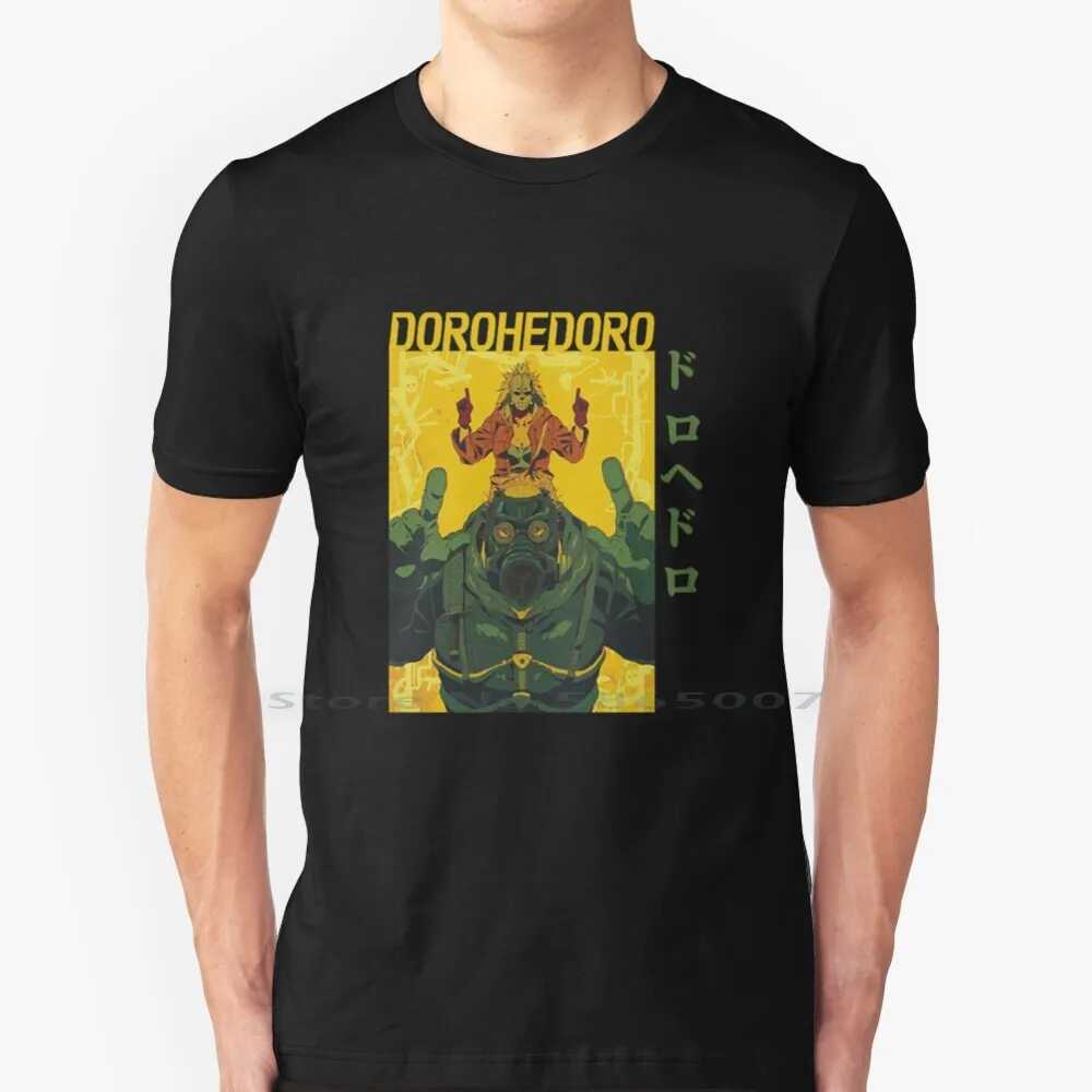 Dorohedoro Anime , Kaiman , Q Hayashida T-Shirt T Shirt 100% Cotone Akane Anime Caiman Manga Rbrow Kaiman Dorohedoro Ebisu Aika