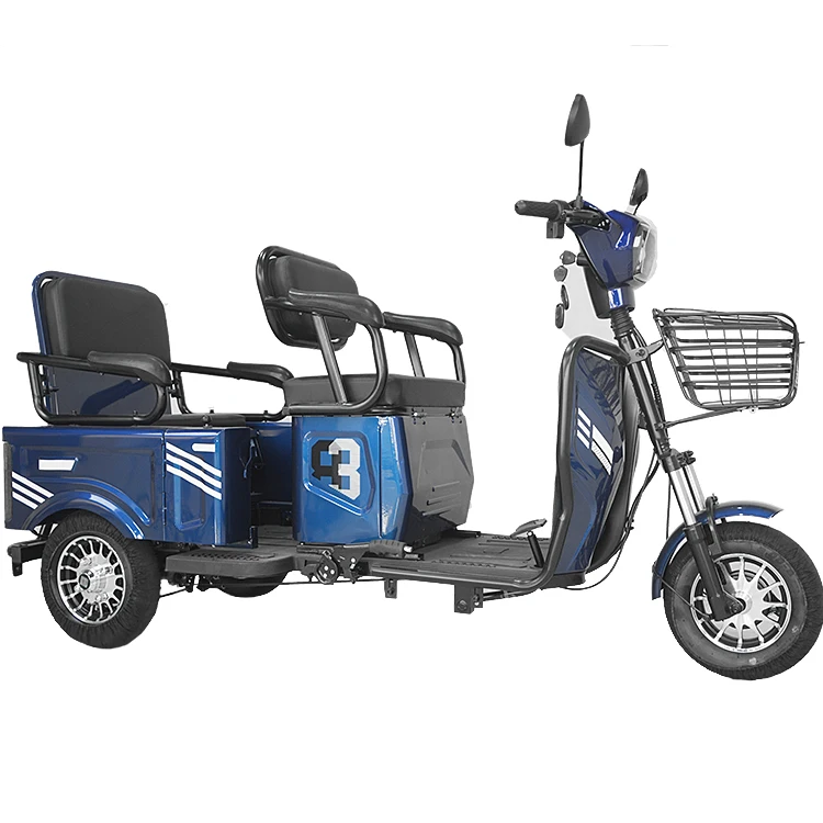 Vendita Calda 48V 600W Super Long Ride Strong Endurance Power Batteria Triciclo Electrica Tricicli Elettrici Per Adulti