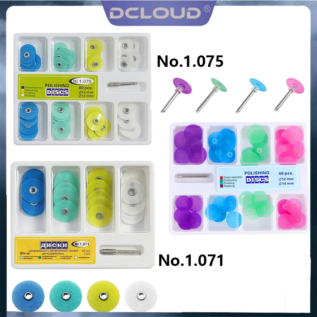 Set Di Dischi Per Lucidatura Compositi Dentali Riduzione Gross Contouring Mandrel Stripes Sbiancamento Dei Denti Dentista Lucidatrice Riempimento In R