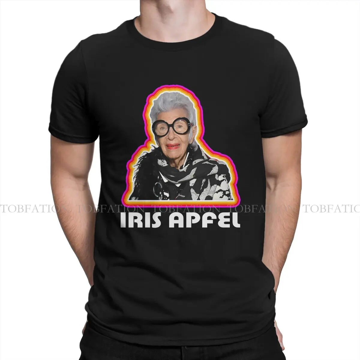 Iris Apfel La Più Recente Maglietta Per Uomo Fashionista Icon Girocollo T-Shirt In Puro Cotone Regali Di Compleanno Distintivi Top 6Xl