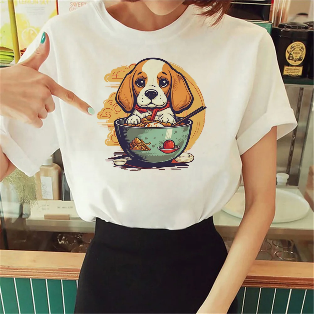 Beagle Tshirt Donna Maglietta Giapponese Femminile Manga Vestiti Firmati Giapponesi