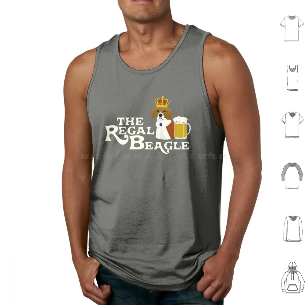 The Regal Beagle Canotte Stampa Cotone The Regal Beagle Regal Beagle Beagle Regal Bar Pub Beer Threes Company John