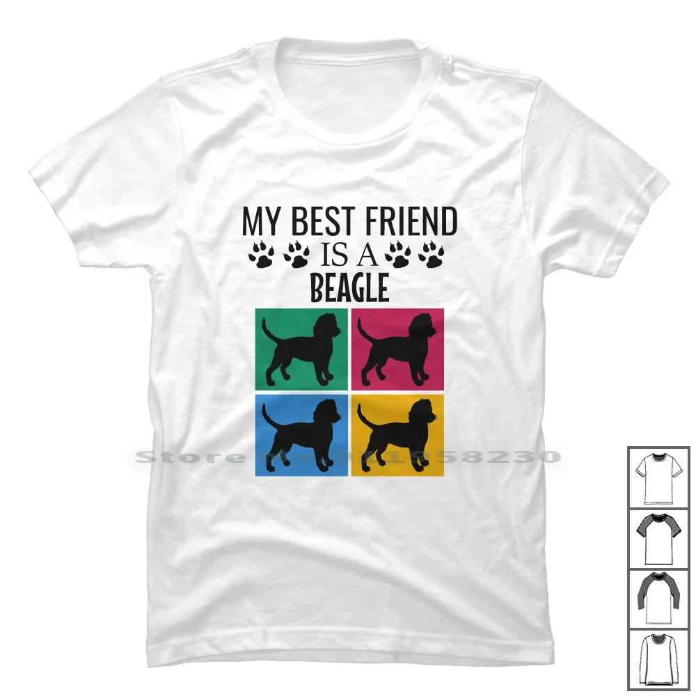 Il Mio Migliore Amico È Una Maglietta Beagle 100% Cotone Quotes Lovers Beagle Eagle Pets Dogs Best End St Ny My