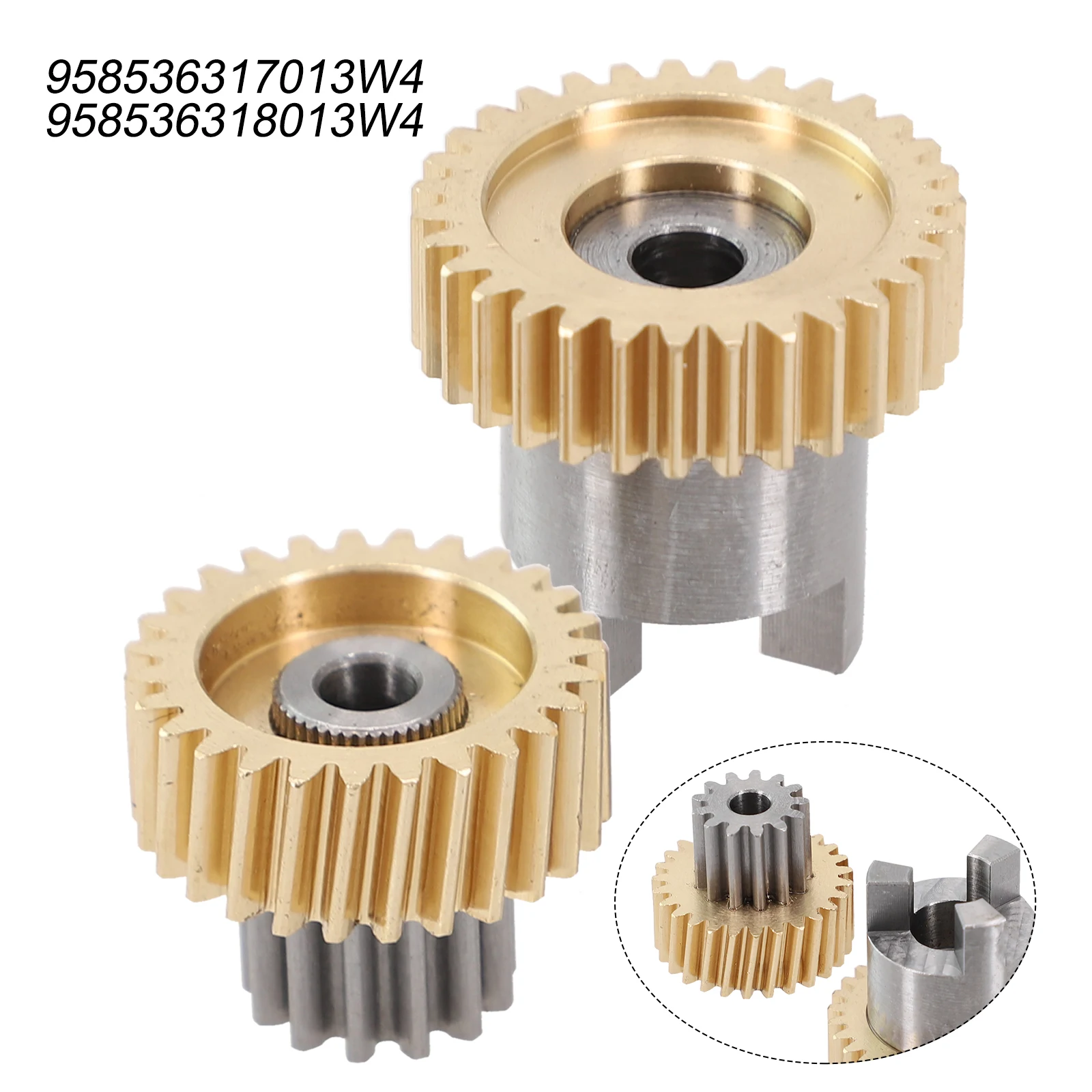 2Pcs Car Sunroof Motor Repair Gear 958536317013W4 Per Porsche Cayenne 2011-2017 Kit Di Riparazione Dell'Ingranaggio 