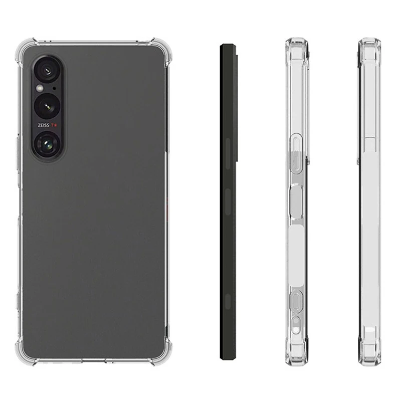 Per Sony Xperia 1 Vi 1Vi 5G Custodia Trasparente Airbag Silicone Tpu Paraurti Antiurto Cover Posteriore Custodia Per Telefono Per Sony Xperia 1 Vi 1Vi