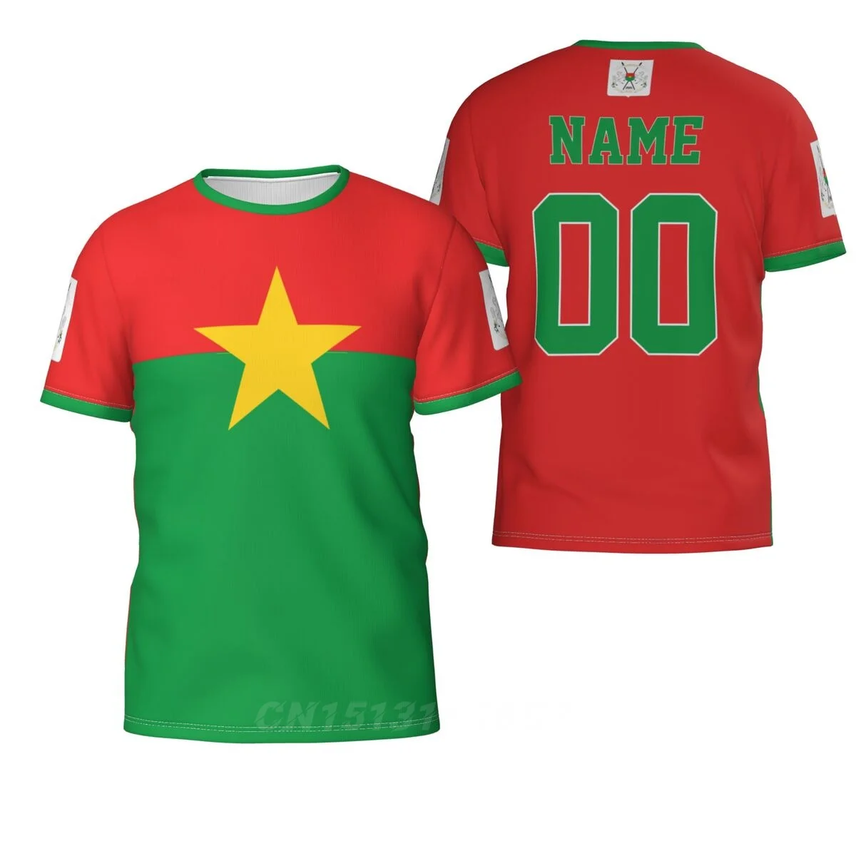 Nome Personalizzato Numero Burkina Faso Country Flag T-Shirt Abbigliamento T Shirt Uomo Donna Tees Top Per Tifosi Di Calcio Calcio Regalo Taglia Usa