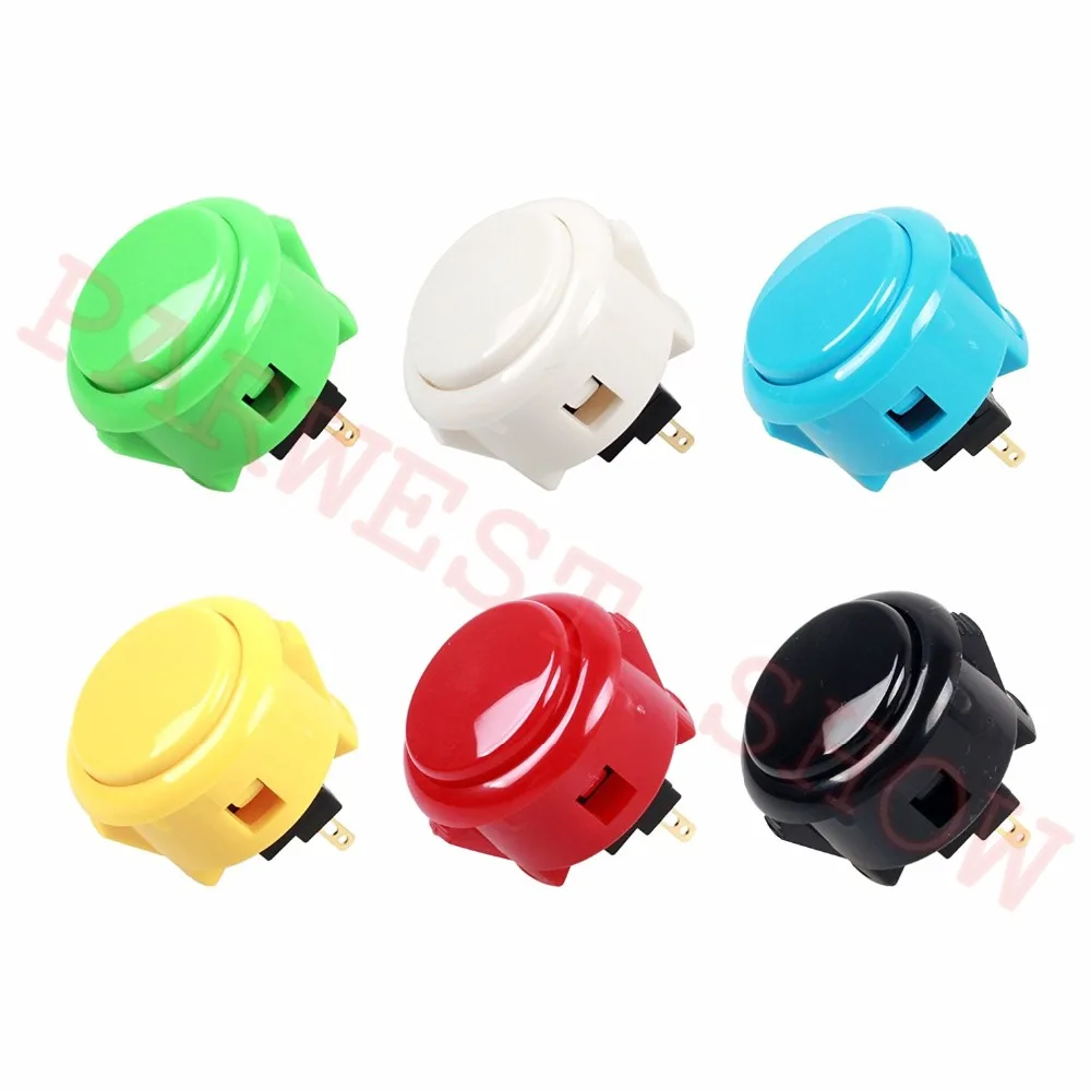 10 Pz/Lotto Originale Sanwa Rocker Sanwa 30 Millimetri Pulsante Nero Sanwa Push Button Switch Obsf-30 Buona Bottoni Per Gioco Arcade Console