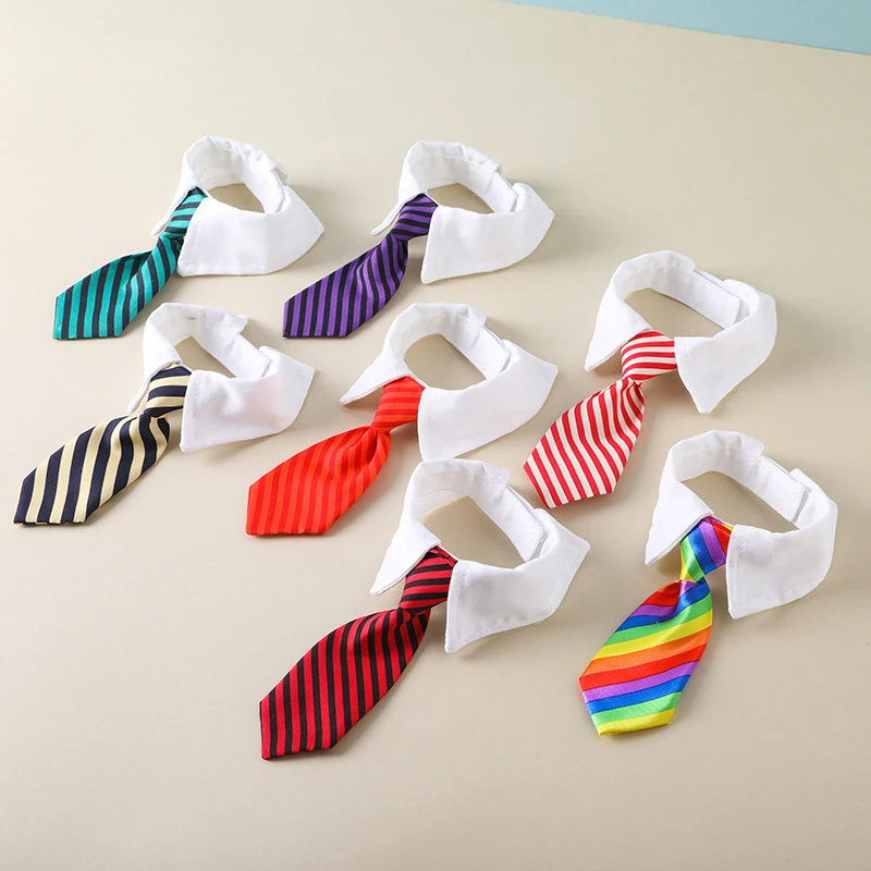 2023 Dog Cat Grooming Cat Striped Bow Tie Animal Striped Bow Tie Collare Pet Regolabile Christmas Cat Collar Pet Collar