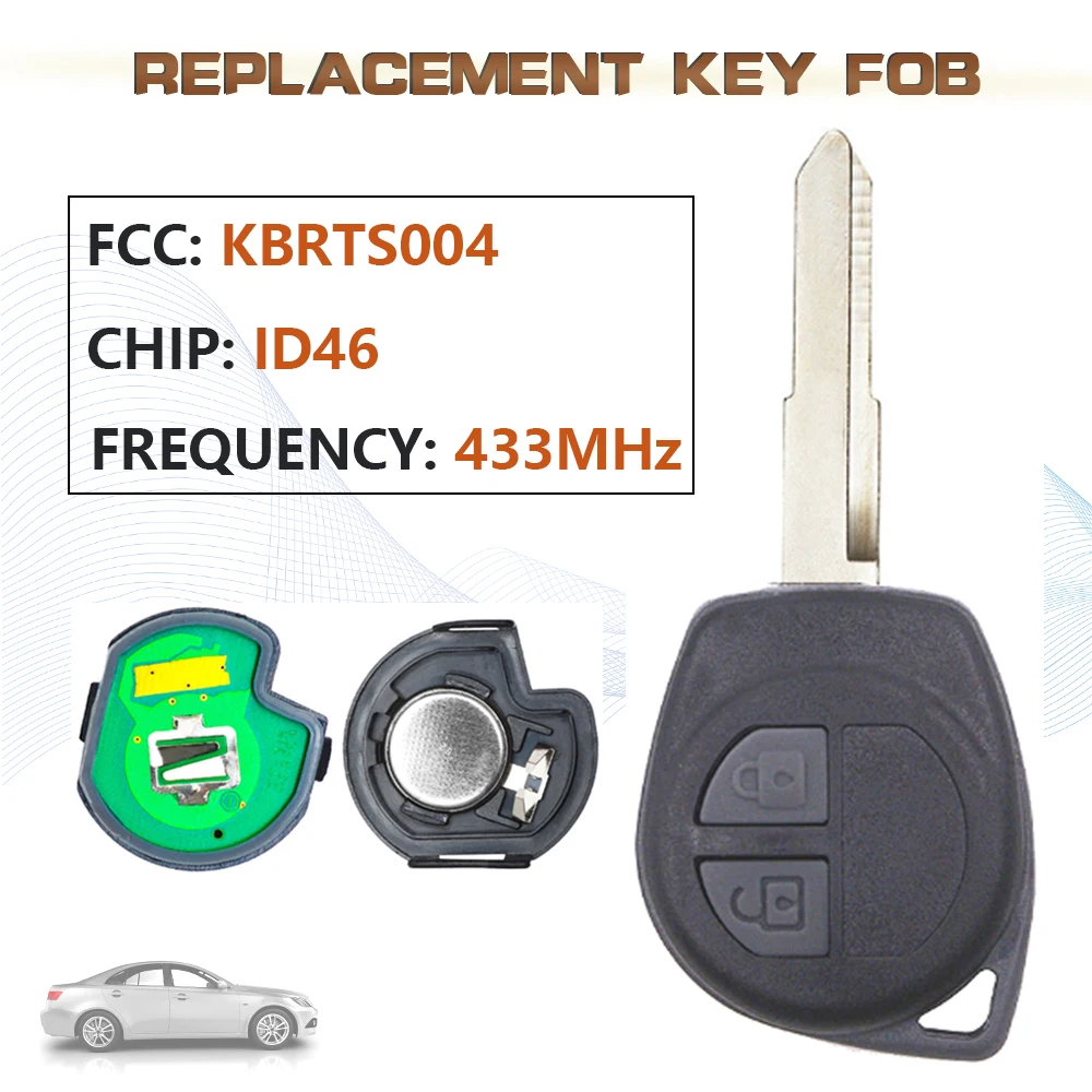 Keyecu 433Mhz/902Mhz Fsk Fcc: Muslimsmart Keyless Remote Key Fob 6B Id46 Chip Per 2011-2017 Volvo S60 S80 V40 V60 V70