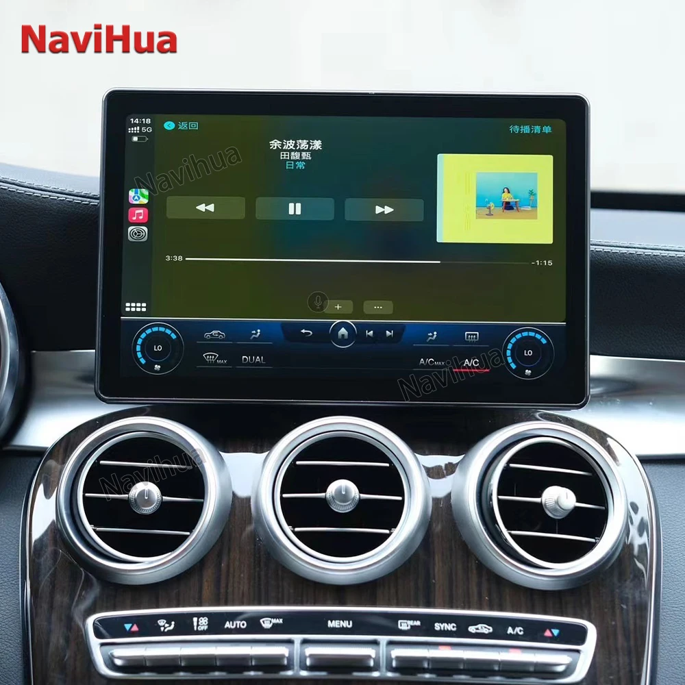 Lettore Video Touch Screen Android Auto Stereo Portatile Per Lettore Multimediale Mercedes Benz W205 Glc X253 Android Carplay