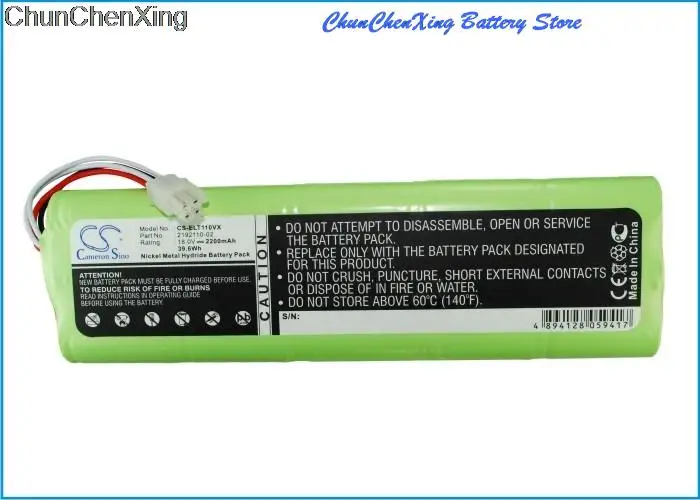 Batteria Greenbattery2200Mah 2192110-02 Per Elektrolux Trilobite, Trilobite Za1, Trilobite Za2