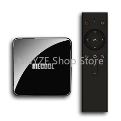 Mecool Km3 Atv Voice Remote Tv Box 4Gb Ram 64Gb 128Gb Rom Android 9.0 Amlogic S905X2 Smart Set Top Box Km3