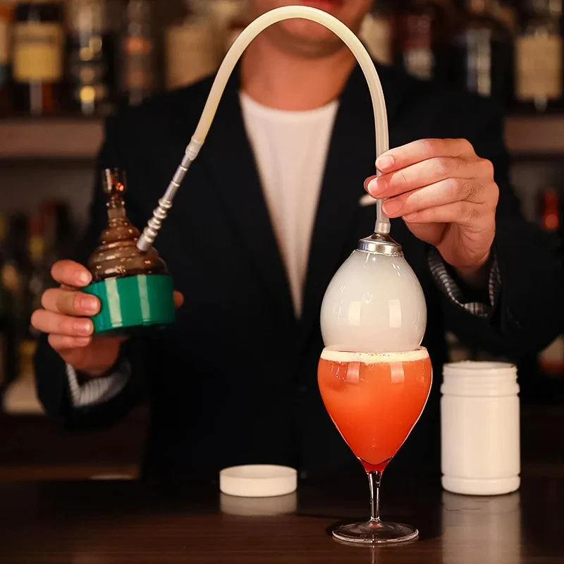 Fumo Elettronico Sottovuoto Shisha Narghilè Cocktail Making Bubble Smoker Infusore Set Kit Per Il Cibo