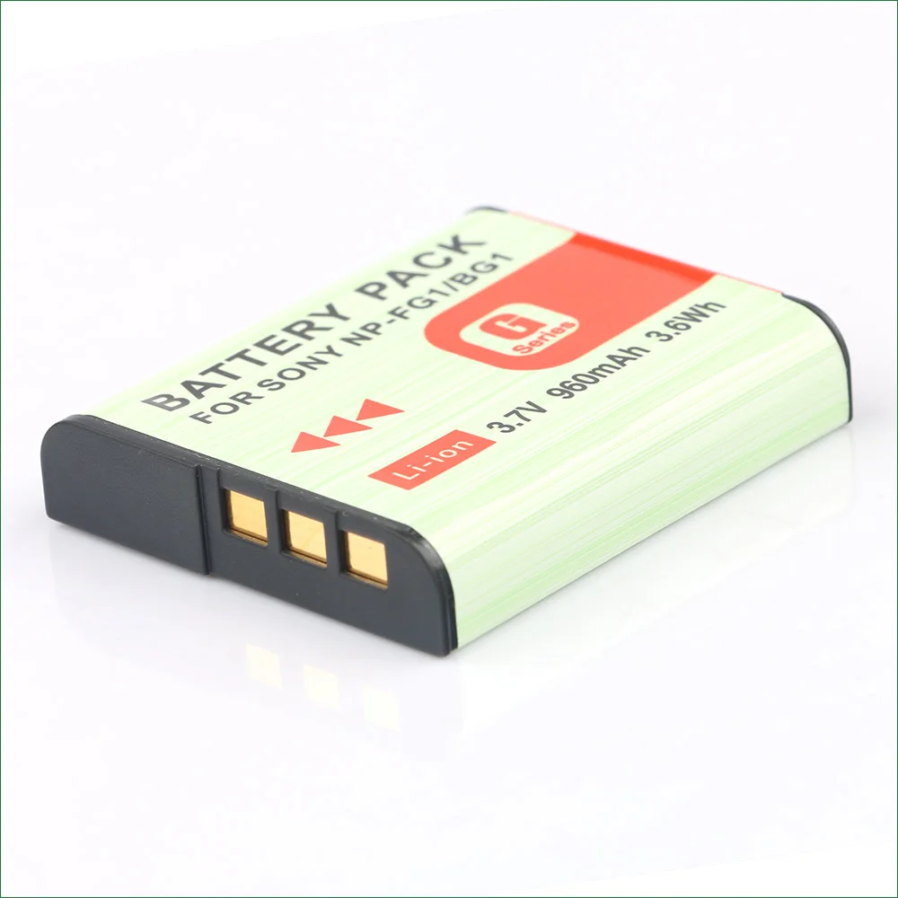 Np-Bg1 Np-Fg1 Batteria 960Mah Batterie Della Macchina Fotografica Per Sony Dsc-T25 Dsc-T100 Hdr-Gw55 Hdr-Gw77 Dsc-H20 Dsc-H50 Dsc-H7 Dsc-H9