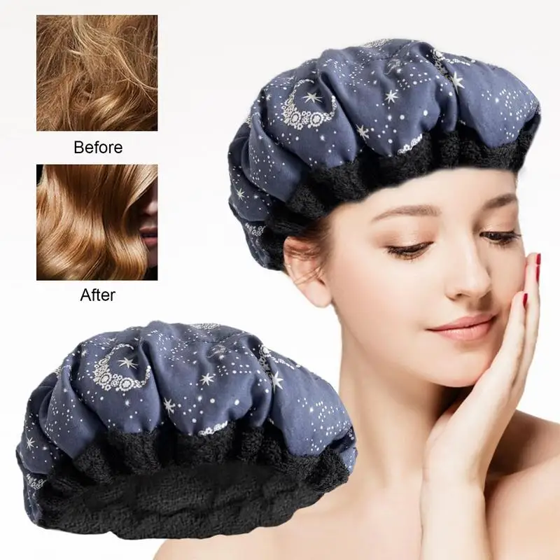 Cordless Deep Conditioning Heat Cap Hair Styling And Care Steam Cap Heat Thermal Spa Cap Hair Steamer Gel Cap