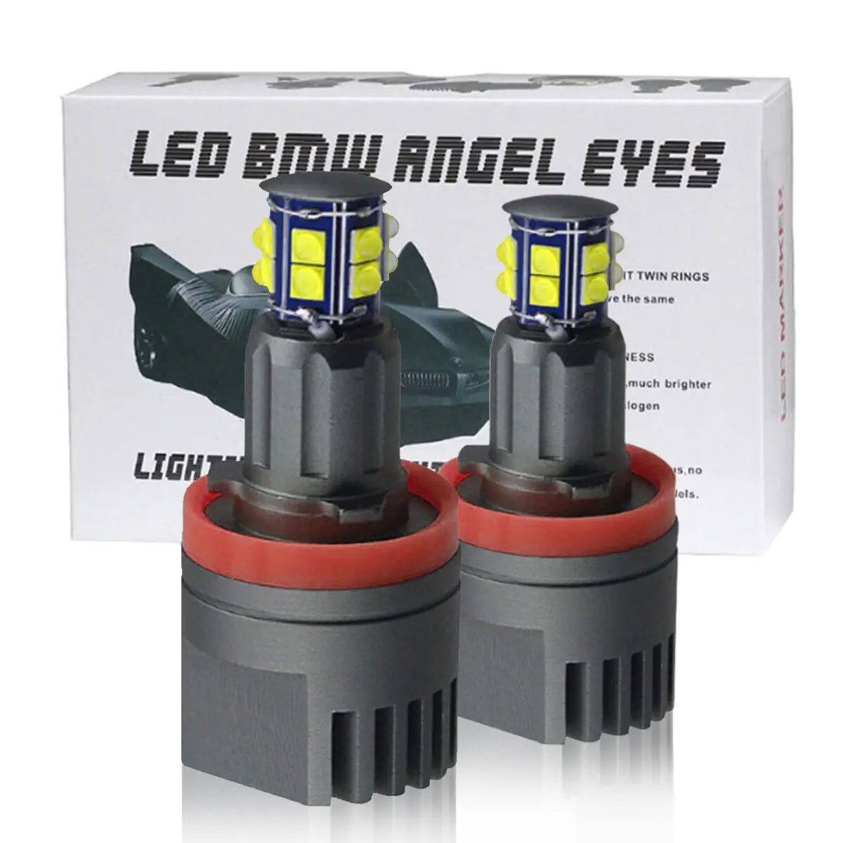 2X120W H8 Led Angel Eyes Rings Lampada Da Parcheggio Per Bmw E92 E82 E90 E91 E93 E60 E89