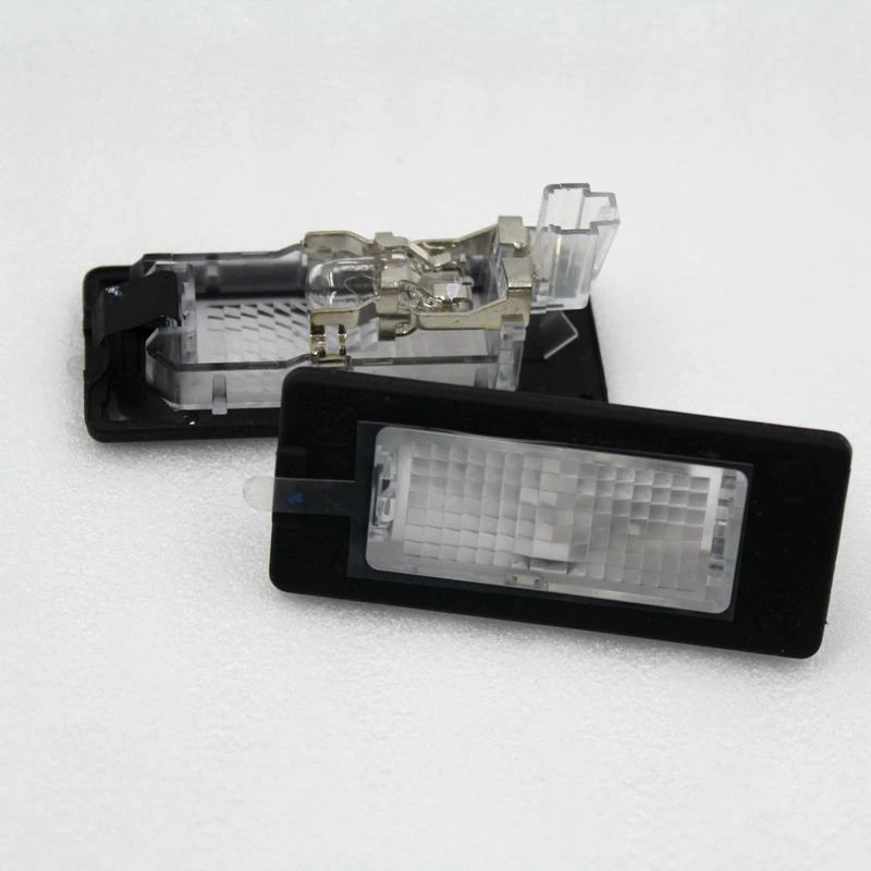 For Skoda Octavia Fabia Superb Yeti Car Rear White Led License Plate Light Number Plate Lamp