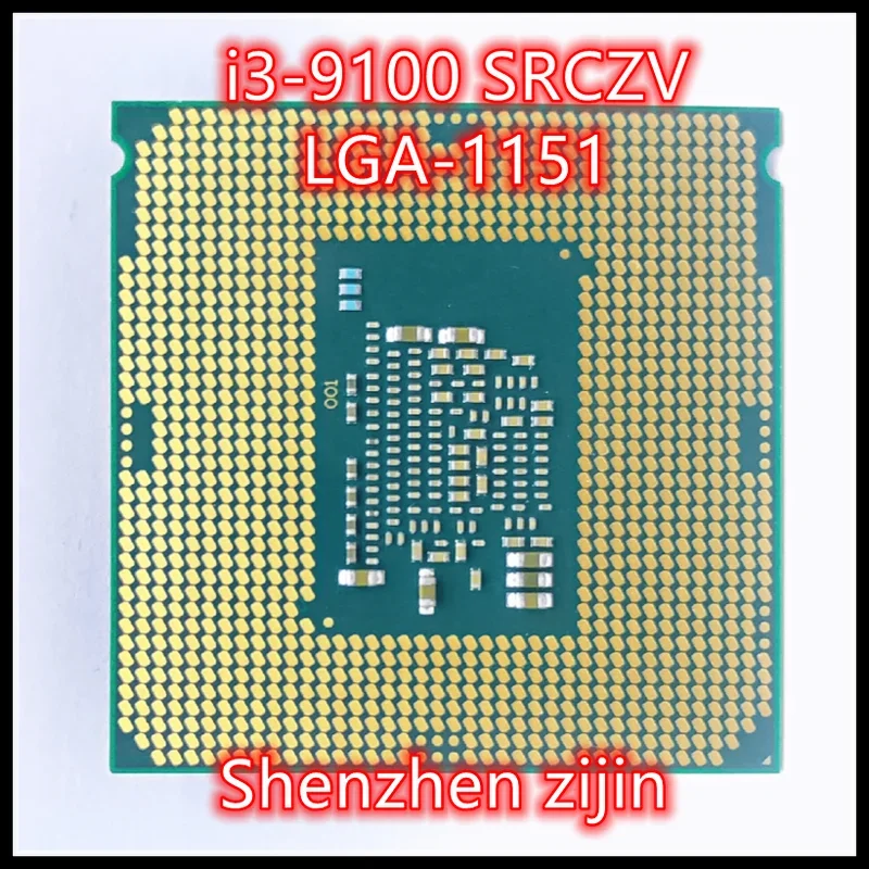 I3-9100 I3 9100 Srczv 3.6 Ghz Quad-Core Quad-Thread Cpu 65W 6M Processore 1151