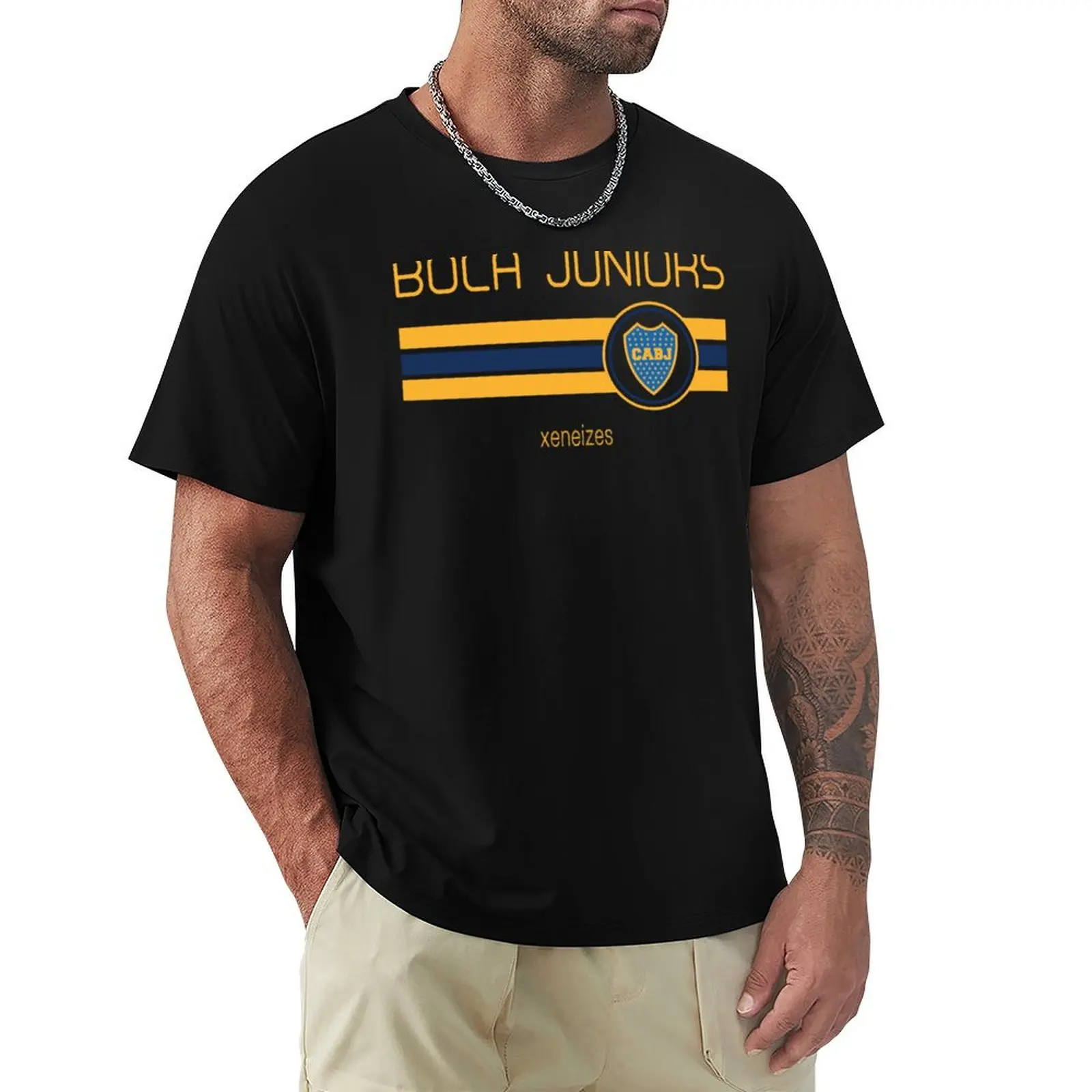 Superliga - Boca Juniors T-Shirt Camicetta Ad Asciugatura Rapida T-Shirt Da Uomo Con Stampa Animalier Per Ragazzi