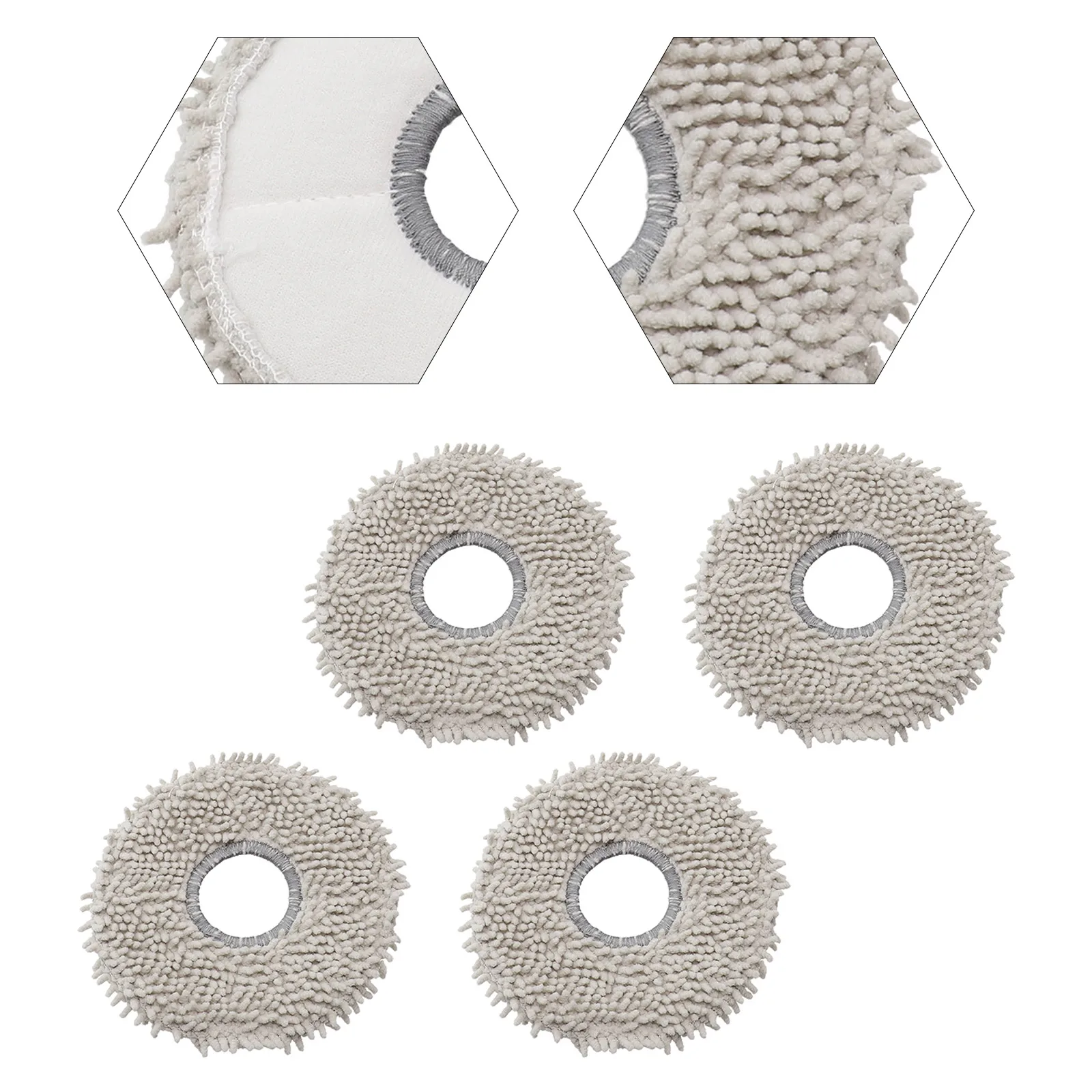 4Pcs Mopping Pad Per Xiaomi Omni 1S X10 + Per Xiaomi S10 + Mi Aspirapolvere Replacemnet Parts Mopping Pad Sweeper Parts