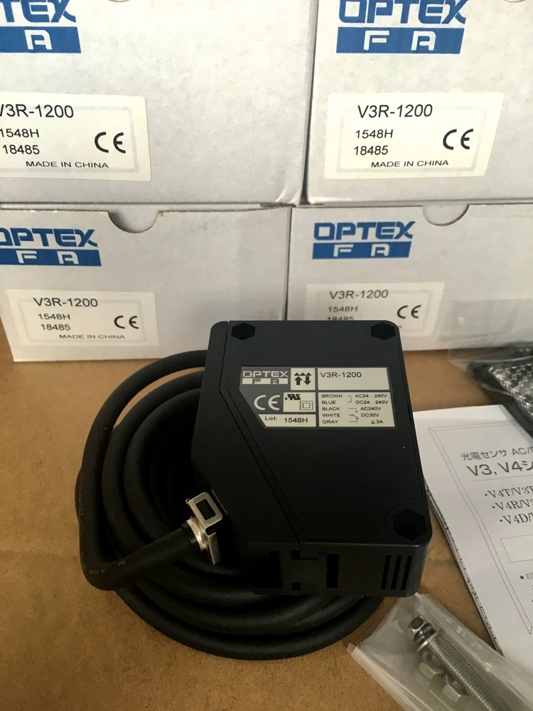 Nuovissimo Originale Giapponese Opus Optex Interruttore Fotoelettrico V3R-1200 Spot Genuino Falso Una Penalizzazione Dieci