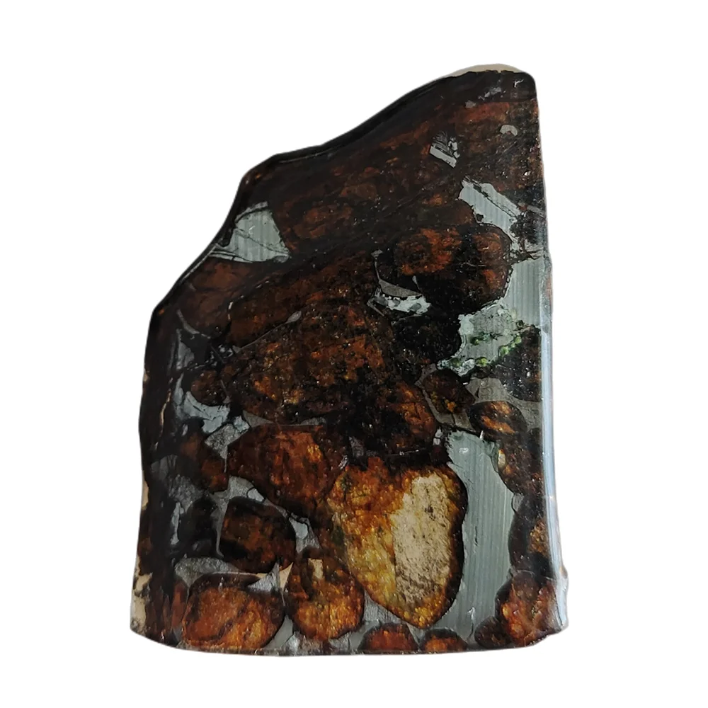 4.2Gsericho Pallasite Materiale Meteorite Naturale Campione Di Meteorite Di Oliva Affettato-Dal Kenya - Ta193