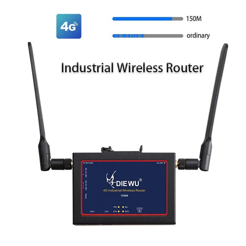 Antenna Esterna Internet Splitter Ripetitore Di Segnale Wireless 4G Router Wireless Industriale Rj-45 Adattatore Lan Switcher Ethernet