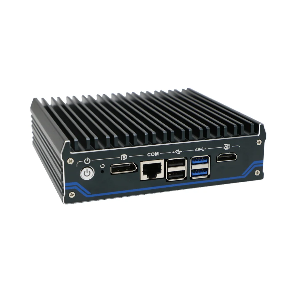 Hunsn Micro Firewall Appliance, Rx15,Mini Pc, Vpn, Router Pc, Aes-Ni, 4X2.5Gbe I225-V B3, Hdmi, Dp, Tpm2.0, Supporto Vesa