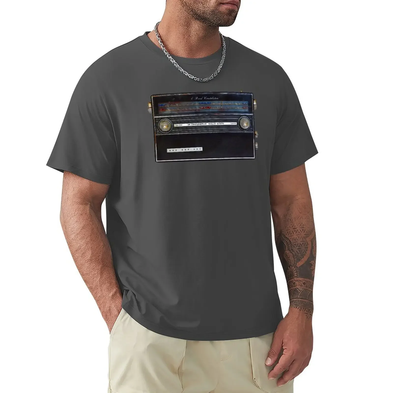 T-Shirt Radio A Transistor Vintage Vestiti Kawaii Vestiti Carini Abbigliamento Uomo Ventagli Sportivi Taglie Forti Magliette Da Uomo Pack